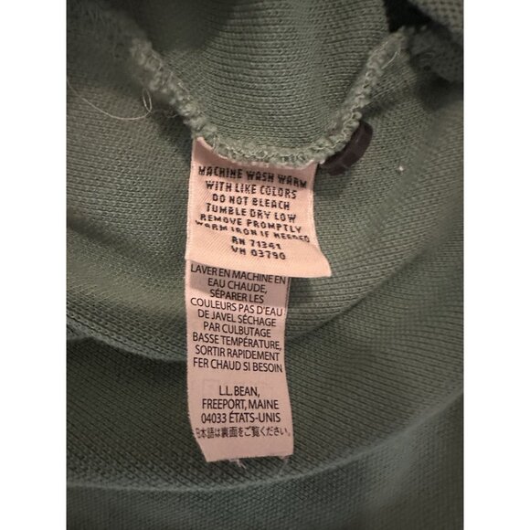 LL Bean Polo Shirt Mens Size XL Premium Traditional Fit GREEN RN 71341 - Picture 3 of 4